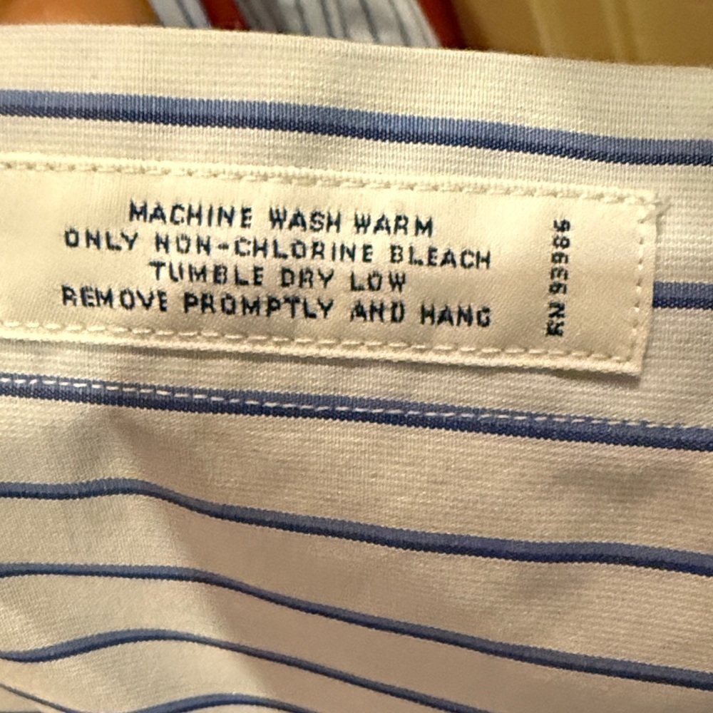Brooks Brothers Classic Blue Striped Dress Shirt - Picture 6 of 6